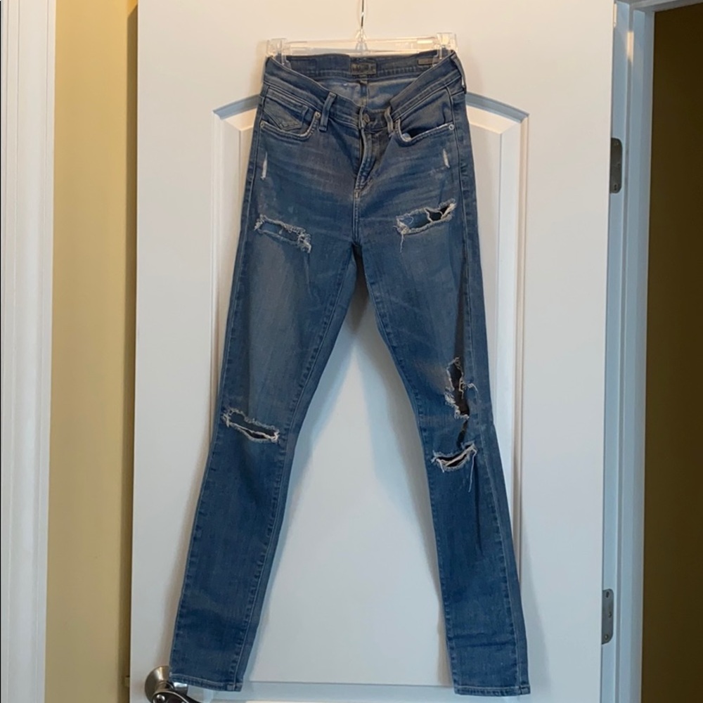 A Gold E Sophie Ripped Skinny Jeans 25